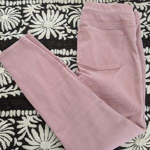Spanx Pink Jean-ish leggings/Jeggings size Large